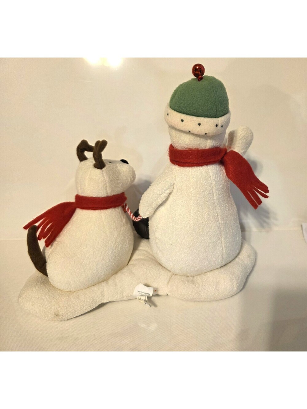 Hallmark Jingle Pals Snowman and Dog Animated Musical Plush WORKS BATTERIES INC - Picture 3 of 6